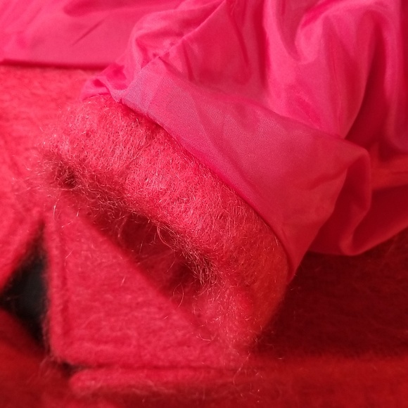 Vintage red Murray Brothers Scotland Wool Mohair double breasted jacket size  M - Picture 13 of 16